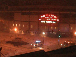 Illustration for article titled Wrigley Field Roof Damaged By Tonight's Blizzard